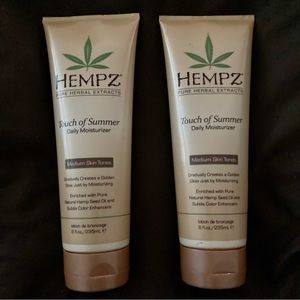 HEMPZ “Touch Of Summer” Subtle Self Tanner Moisturizing Lotion Medium Skin Tones